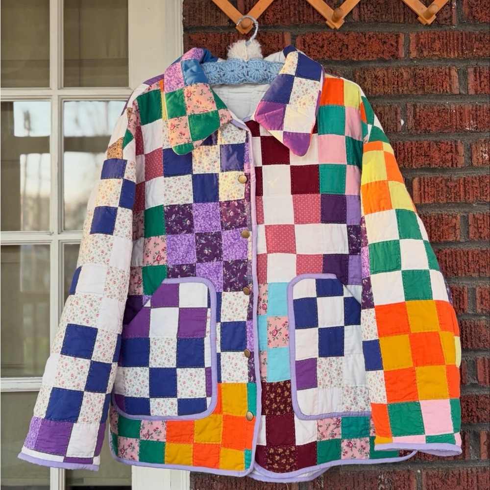 Spring Patchwork Quilted Jacket
